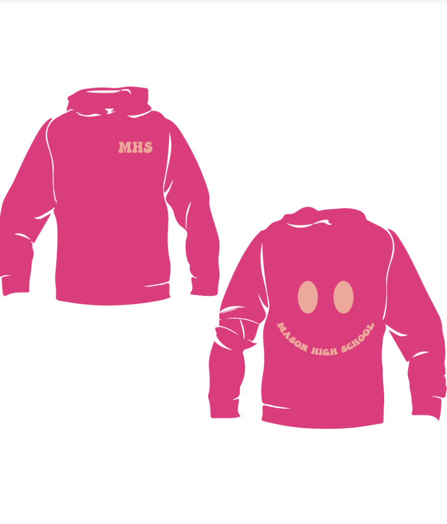 Mhs pink smile hoodie the comet zone